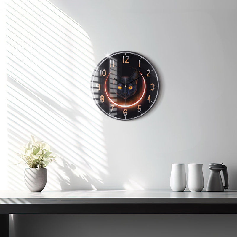 Glass Wall Clock