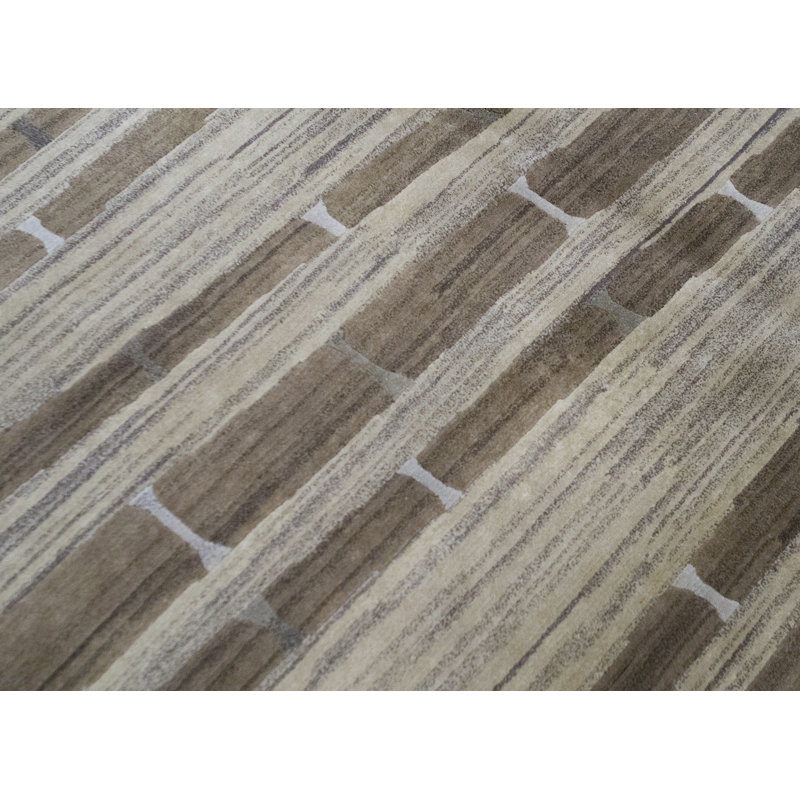 Hand-Knotted High-Quality Brown Area Rug