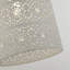 25.5cm H Metal Drum Pendant Shade ( Uno ) in Clear