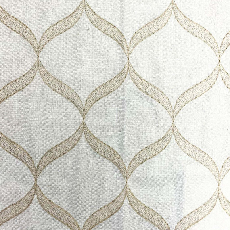 Tissu spirograph Suite, Naturel