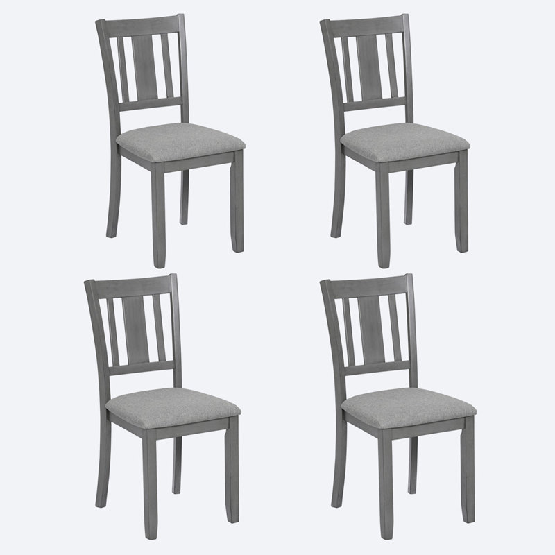 Detorres 19'' H Linen Upholstered Side Chair, Gray