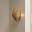 Anguilla 1-Light Wood Beaded Wall Sconce, Blue-796495928