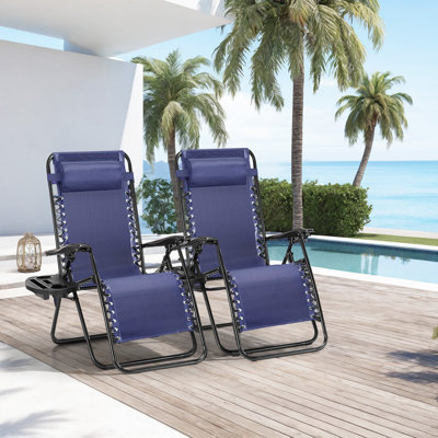 Stanuta Beach Reclining Folding Zero Gravity Chair by Arlmont & Co.