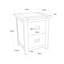 Cerritos 45cm W Solid + Manufactured Wood Bedside Table-90296302