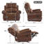 Fauteuil inclinable manuel en daim de 40,75 po de largeur-5863767