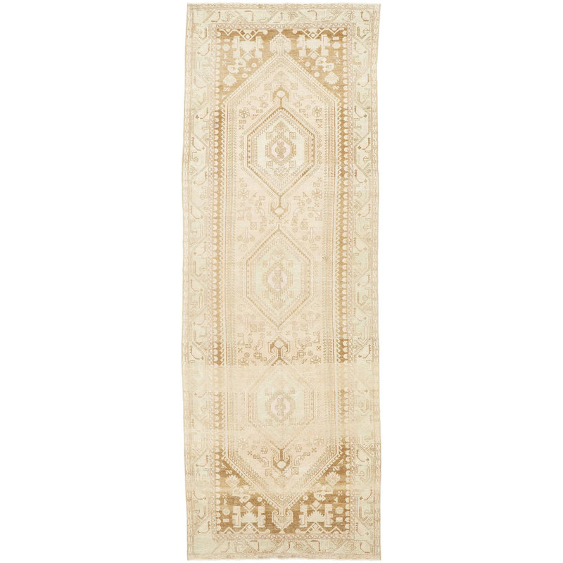 Antique One Of A Kind One-of-a-Kind 4'9" X 13'8" Hand Knotted Area Rug