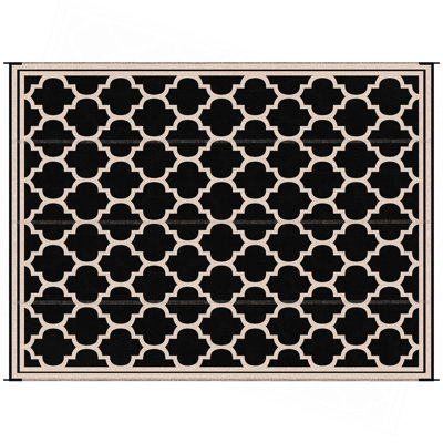 Outsunny Reversible Outdoor Rug Carpet,Waterproof Plastic Straw Rug, Portable Rv Camping Rugs With Carry Bag,Large Floor Mat For Backyard,Deck,Picnic,Beach