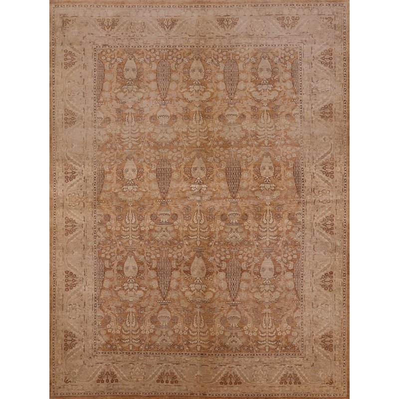 Tapis brun à motif oriental, Rectangle 5 pi x 7 pi