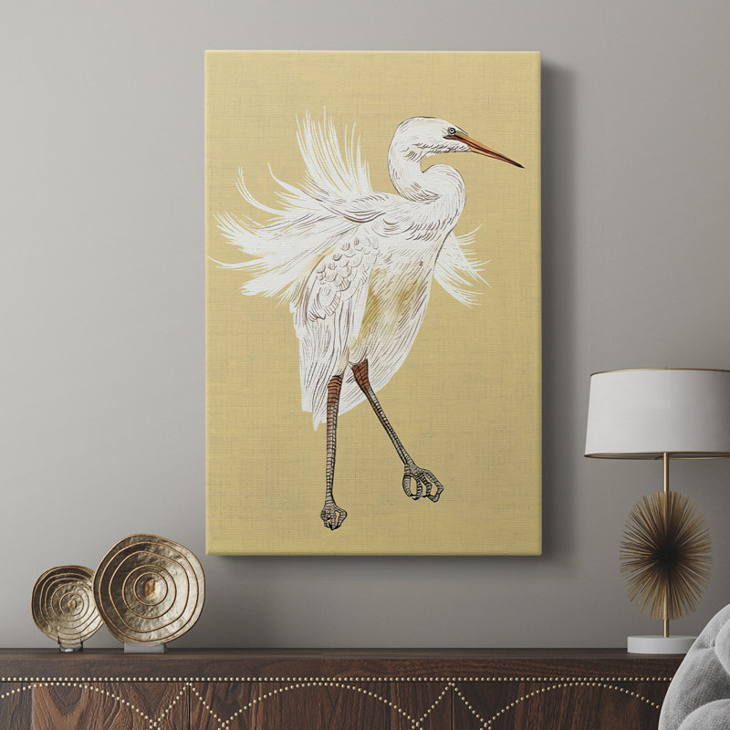 HeronPlumageV - galerie Cavas sur mesure, H 18 po x l 12 po