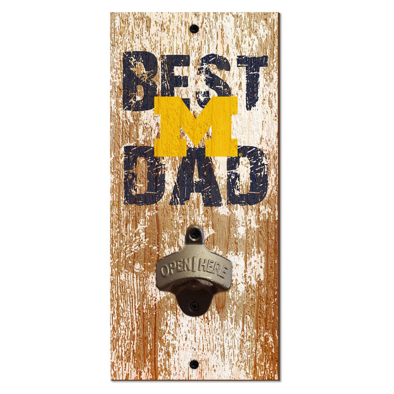 Gold Brass Stainless Steel Bottle Opener, Michigan