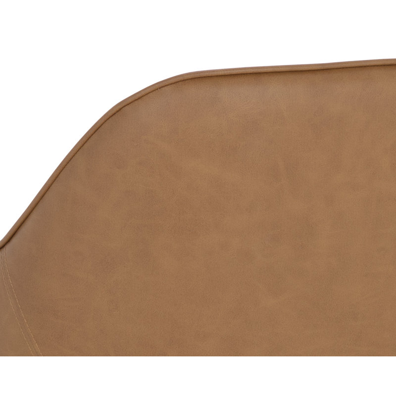 Malachi Upholstered Arm Chair, Brown