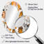 Décoration rétro rétro en terre cuite I - décor de miroir mural ovale brun-975061542
