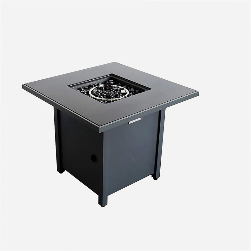 Covered Steel Outdoor Fire Pit Table