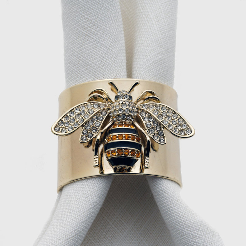 Stripey Bee Napkin Rings