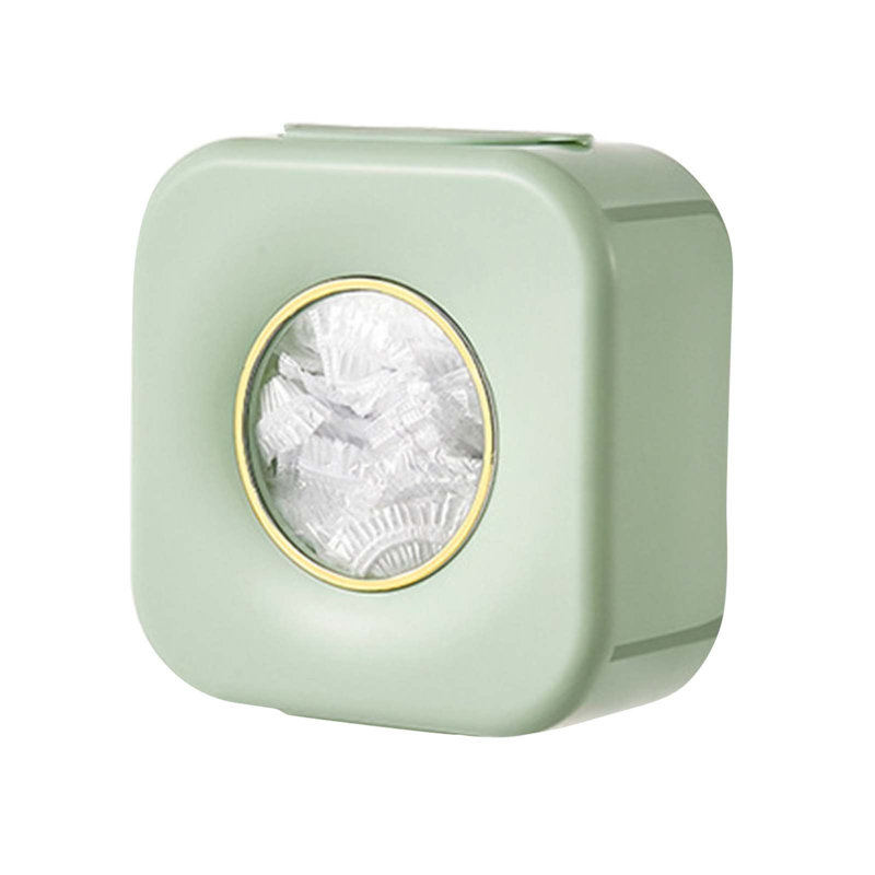 Plastic Wrap Cover Storage Box Household Perforation- Wall Hanging Extractor Multi-functional Shoe Cover Shower Plastic Wrap Storage Box