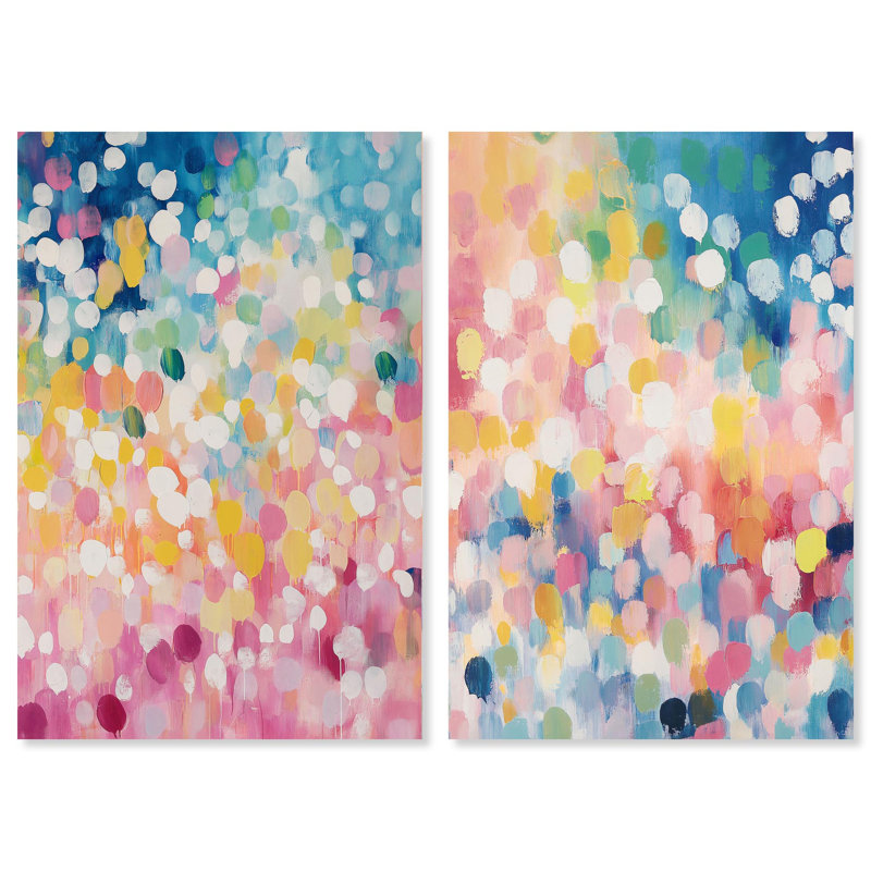 Joyful Rainfall, Toile tendue, H 15 po x l 10 po