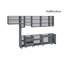 Ensemble d'armoires de cuisine en panneau de fibres à densité moyenne (MDF) H 96 po x l 157 po x P 24 po FK-Time-97830651