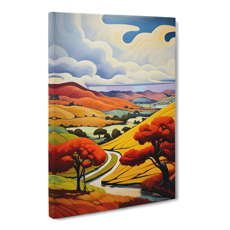 Landscape Art Deco Art - Wrapped Canvas