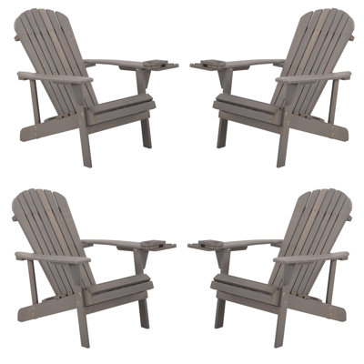 Chaise Adirondack en bois massif Colyn