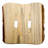 Rustic 2-Gang Toggle Light Switch Wall Plate-10655414