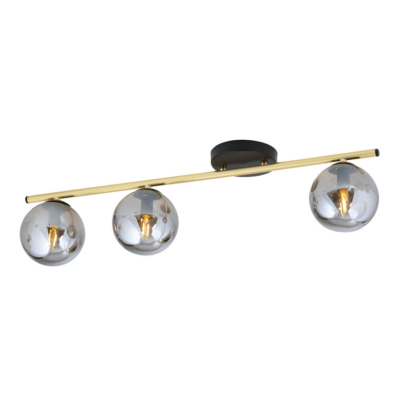 Wojtala 3 - Light Dome Chandelier, Grey, Black
