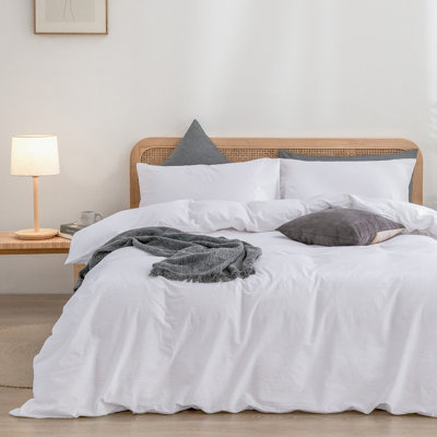 Ensemble de housse de couette 100% coton délavé Bestouch Bestouch