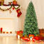 Arbre de Noël de 5 pi avec 756 pointes en PE + PVC - Arbre de Noël plein corps avec branches articulées, assemblage facile, support en métal stable, décoration classique de Noël vert-1509656890