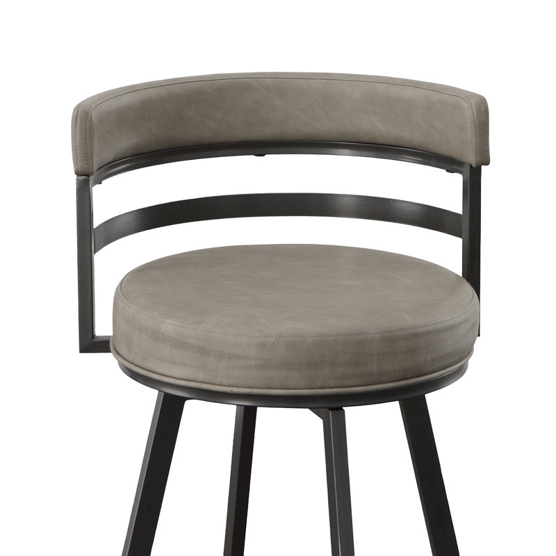 Tabouret de bar et de comptoir pivotant Pullins, Tabouret de bar (siège d'une hauteur de 30 po)