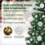 vidaXL Artificial Pre-lit Christmas Tree Green PVC and Metal-1155090643