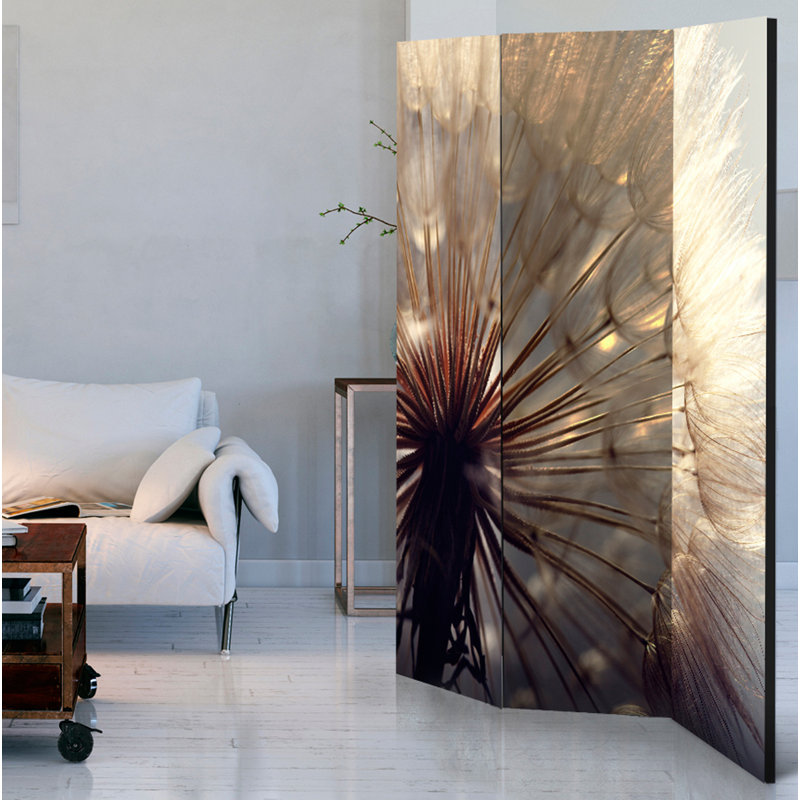 Olvera Solid Wood Folding Room Divider, 3