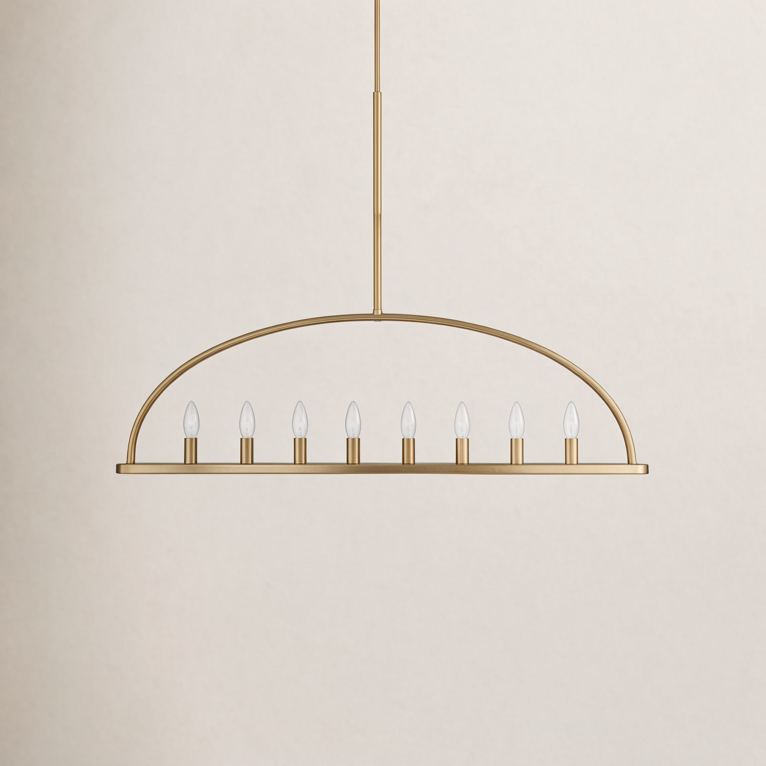 8-Light Chandelier, Gold