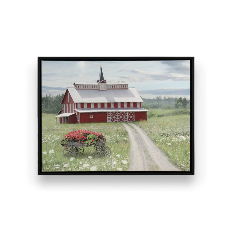 «Bright Sunny Day» par Lori Deiter, reproduction d'art, L 16 po x H 12 po, Noir, Toile avec cadre