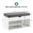 7 Pair Shoe Storage Bench with Cushion, 37" Width Entryway Shoe Bench with Hidden Storage-114217223