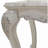 Bone White End Table with Claw Leg