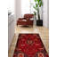 Tapis rouge rétro Melis 4 pi 11 po x 8 pi 5 po