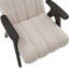 Fauteuil moelleux moderne en bois avec structure