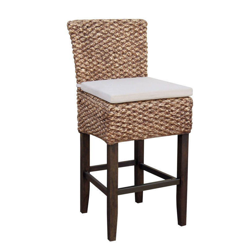Tamayo Upholstered Counter Stool with Solid Wood Frame