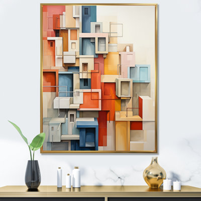 «Jacylyn Constructivism Construit Horizons III», reproduction sur toile