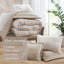 Ensemble de literie confortable en polyester 7 pièces, style jacquard grand chalet