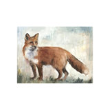 Fox In Woods Painting by Michelle Bennett