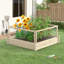 Clôture de jardin d'extérieur en bois H 4 pi x l 4 pi avec 4 panneaux (ensemble de 4)