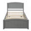 Lit plateforme simple avec lit gigogne, gris-1804619129