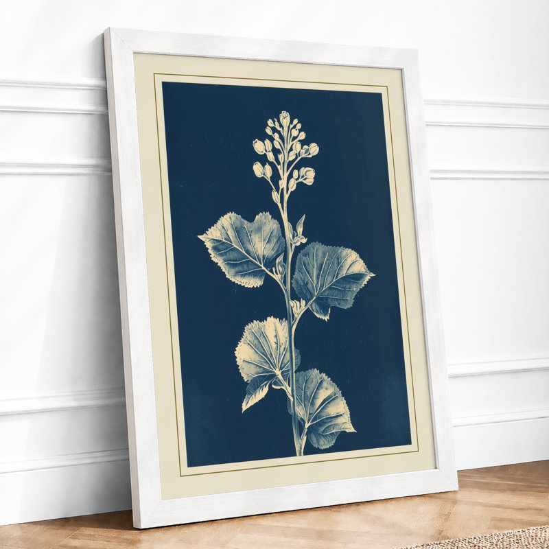 Engraving Botanical - Framed Print, A4 - 29.7 x 21.0 cm, White