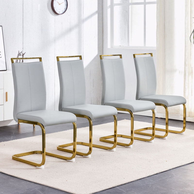 Chaise Maydell, Argent argent, Gris clair, 4