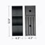 Meuble-lavabo flottant rayé en chêne noir brossé de 30 po avec lavabo en céramique blanche, meuble-lavabo pour salle de bain moderne, lavabo une pièce sans drain, pré-assemblé-846832136-846832137