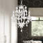 Lustre en forme de globe à 4 lumières avec détails en cristal Roush-22508854