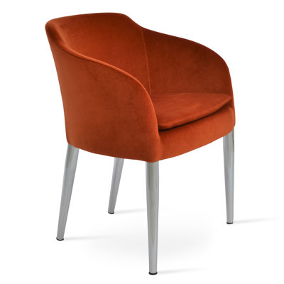 Buca Metal Solid Back Dining Chair