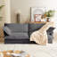 Canapé rembourré et confortable de 87,4 po avec de grands coussins de moquette-384757204