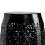 Table de bout extérieure Glena, motif en dentelle complexe, fer noir de 12 pouces-121489420