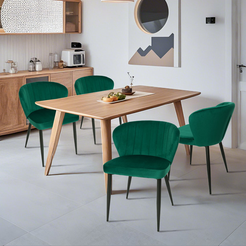 Ensemble de 4 chaises d'appoint Everly Quinn